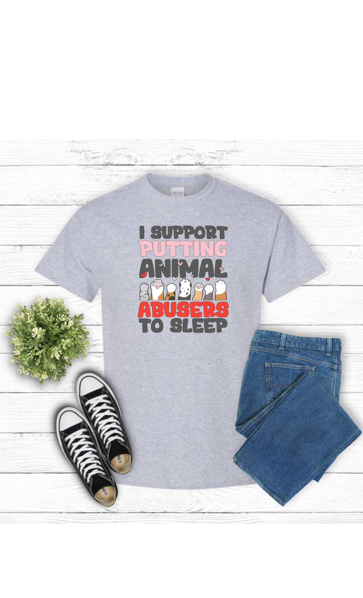 I support putting animal abusers to sleep