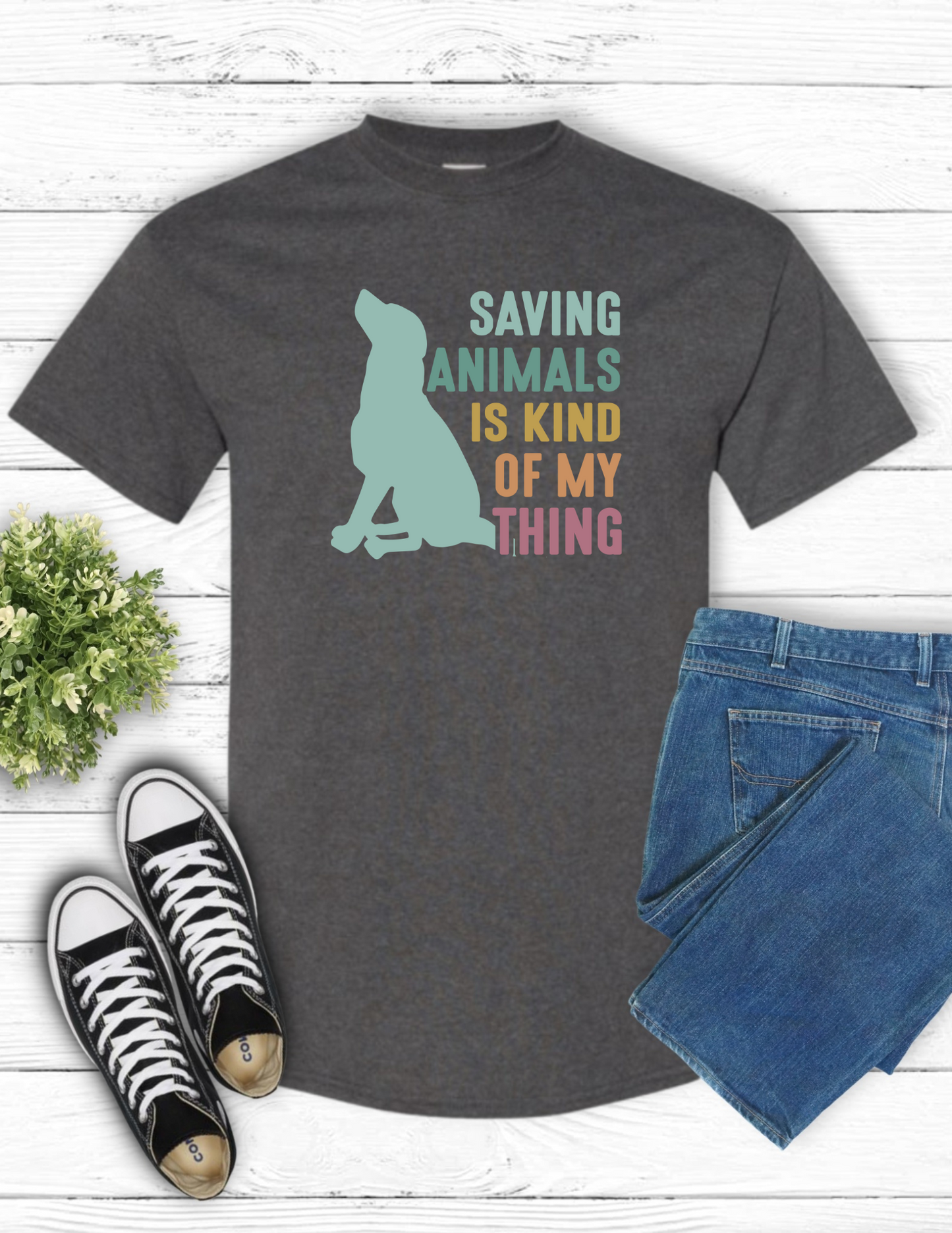 Saving Animals (dark grey)