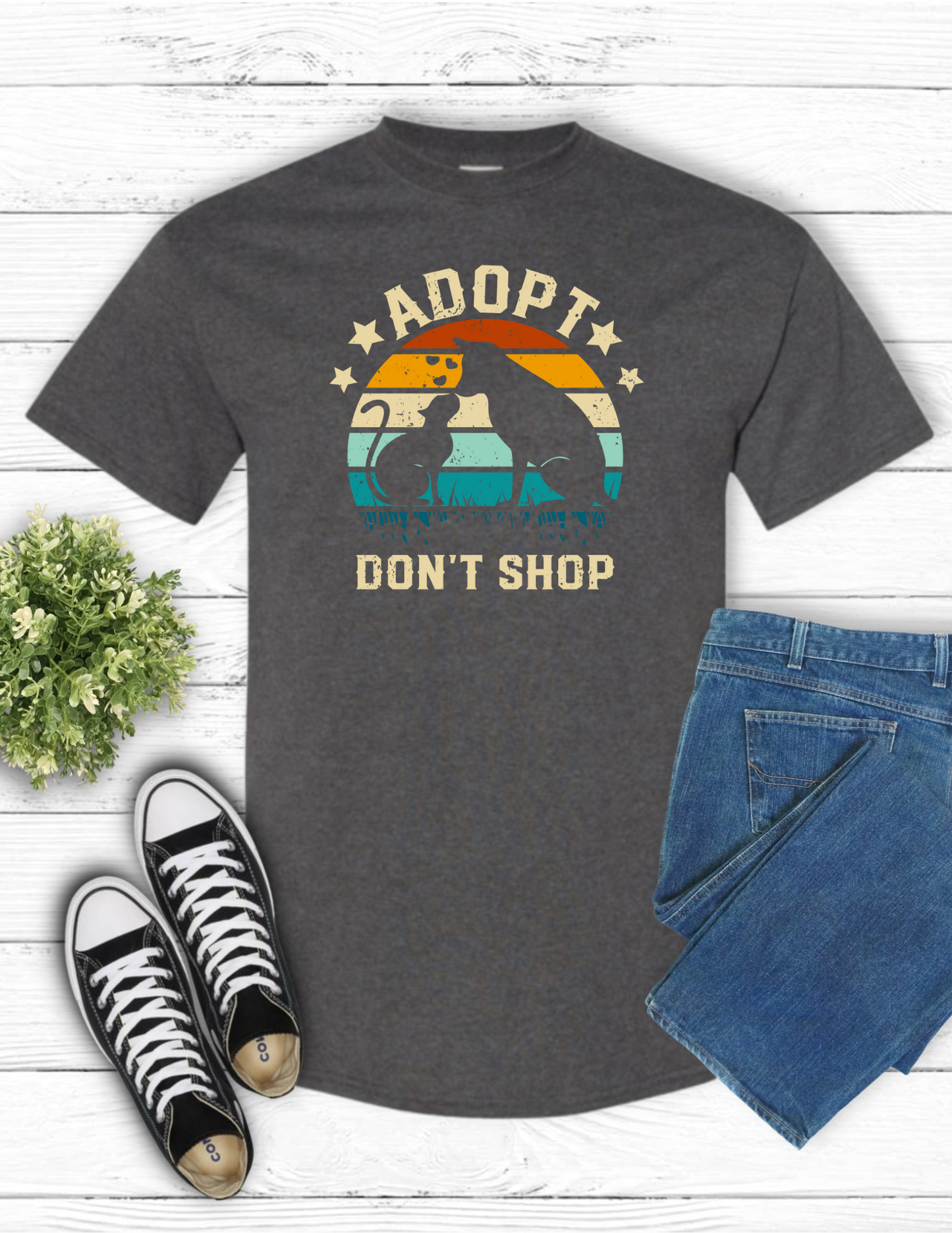 Adopt, Don't Shop (dk grey)